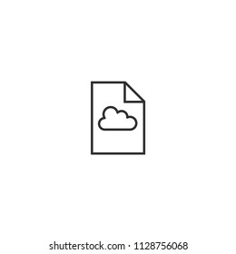 Cloud search page vector  illustration icon concept.