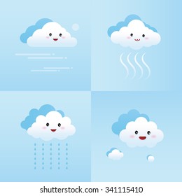 cloud season illustration vector