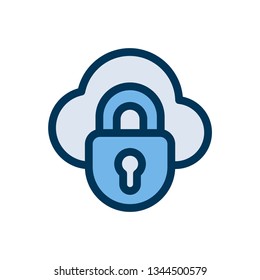 Cloud Security Icon