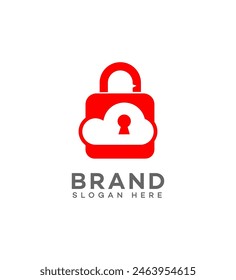 cloud security logo Identity Sign Symbol Template  