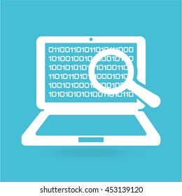 cloud security protection data center isolated, vector illustration
