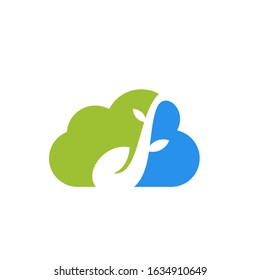 cloud seed logo modern sign template