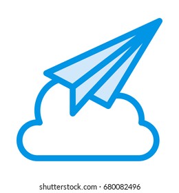Cloud Send Icon
