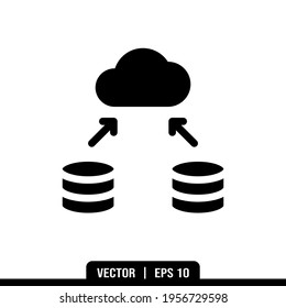 Cloud server check icons vector collection, illustration logo template in trendy style. Suitable for many purposes.