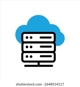 Ícone de Hospedagem de Data Center do Servidor em Nuvem
