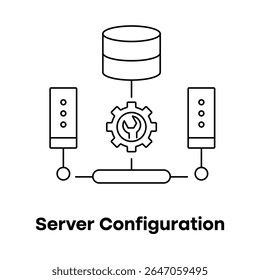 Ícone De Servidor Em Nuvem, Configuração De Servidor, Infraestrutura De Back-End, Configuração De Dados, Rede Técnica, Ícone De Servidor, Hospedagem Em Nuvem, Servidor Do Sistema, Ícone De Hospedagem Na Web