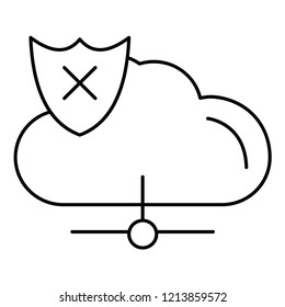 cloud server Line Icon