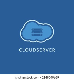 Cloud Server Logo Design Cloud Web Hosting Logo