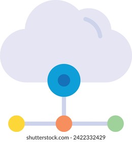 Cloud Server vector design icon download . Eps