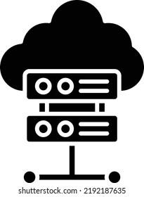 Cloud Server vector icon. Can be used for printing, mobile and web applications.