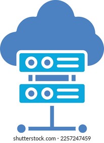 Cloud Server vector icon. Can be used for printing, mobile and web applications.