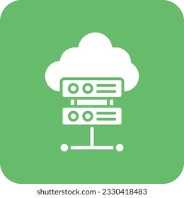 Cloud Server vector icon. Can be used for printing, mobile and web applications.