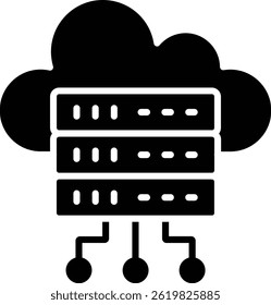 Cloud Server vector icon. Can be used for printing, mobile and web applications.