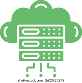 Cloud Server vector icon. Can be used for printing, mobile and web applications.