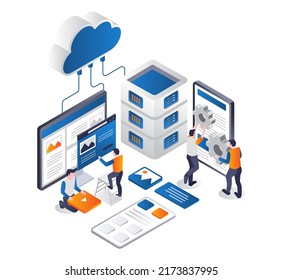 Cloud server web hosting development team