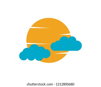 Cloud servers data logo and symbols icons
