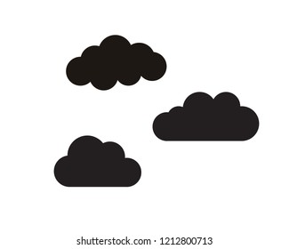 Cloud servers data logo and symbols icons