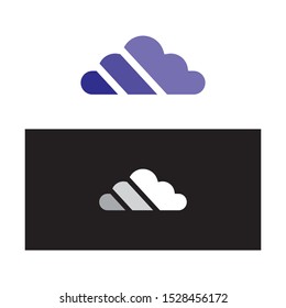 Cloud servers data logo and symbols icons