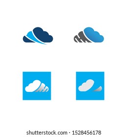 Cloud servers data logo and symbols icons