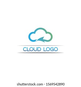 Cloud servers data logo and symbols icons