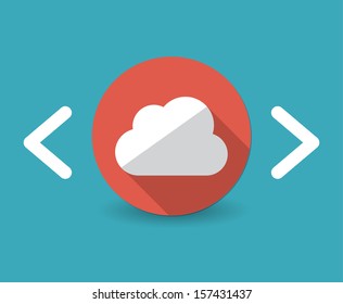 Cloud service concept icon