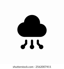 cloud service icon sign vector