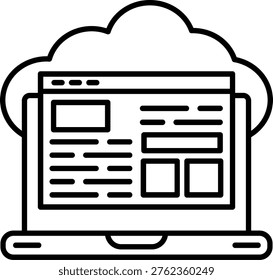 Cloud service Icon For Your Project