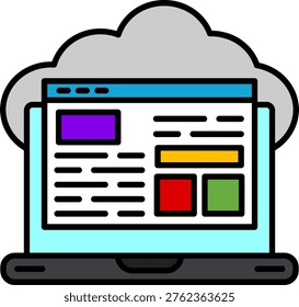 Cloud service Icon For Your Project