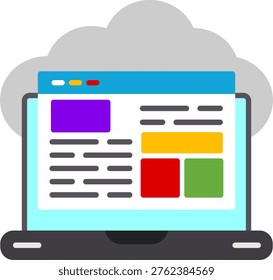 Cloud service Icon For Your Project