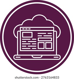 Cloud service Icon For Your Project