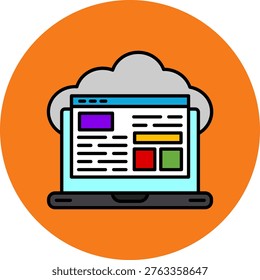 Cloud service Icon For Your Project