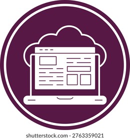 Cloud service Icon For Your Project