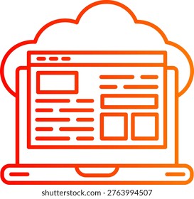 Cloud service Icon For Your Project