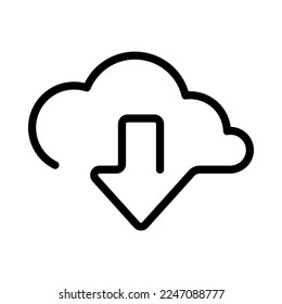 Icono de línea de red y servicio en la nube. Base de datos y almacenamiento en línea.
Cloud Computing, icono de almacenamiento en la nube.