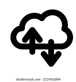 Cloud Service Vector icon which is suitable for commercial work and easily modify or edit it


