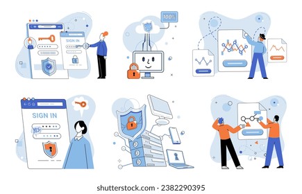 Cloud service vector illustration. Digital businesses rely on web based cloud services for their operations The cloud service metaphor likens technology resources to utilities can be accessed
