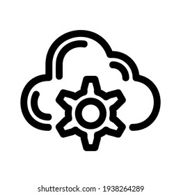 cloud services icon or logo isolated sign symbol vector illustration - high quality black style vector icons
