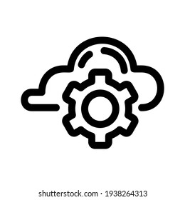 cloud services icon or logo isolated sign symbol vector illustration - high quality black style vector icons

