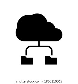 cloud services icon or logo isolated sign symbol vector illustration - high quality black style vector icons
