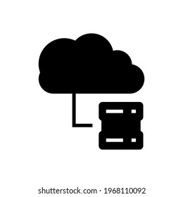 cloud services icon or logo isolated sign symbol vector illustration - high quality black style vector icons
