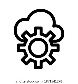 cloud services icon or logo isolated sign symbol vector illustration - high quality black style vector icons
