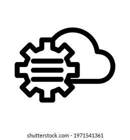 cloud services icon or logo isolated sign symbol vector illustration - high quality black style vector icons
