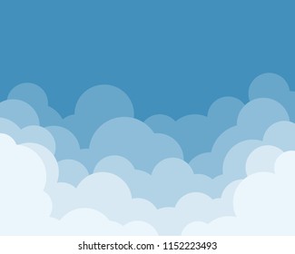 Cloud set with blue sky abstract background.landscape design 