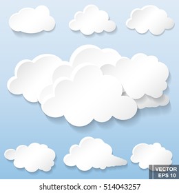 Cloud. Set. Sky. Weather. For your design.