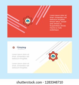 Cloud setting abstract corporate business banner template, horizontal advertising business banner.