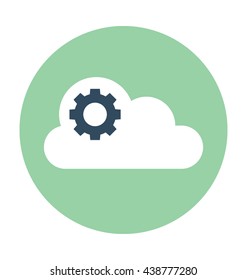 Cloud Setting Vector Icon