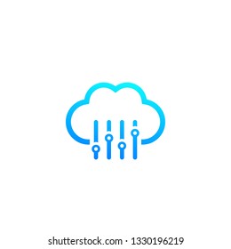 Cloud settings, hosting configuration icon