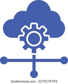 Cloud Settings vector icon. Can be used for printing, mobile and web applications.