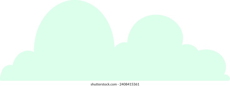 Cloud Shape Cartoon Icon Illustration