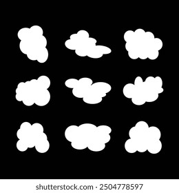 cloud and shape design for graphic designer